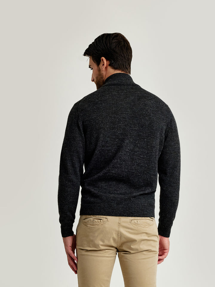 Cárdigan Andreas De Baby Alpaca Color Gris