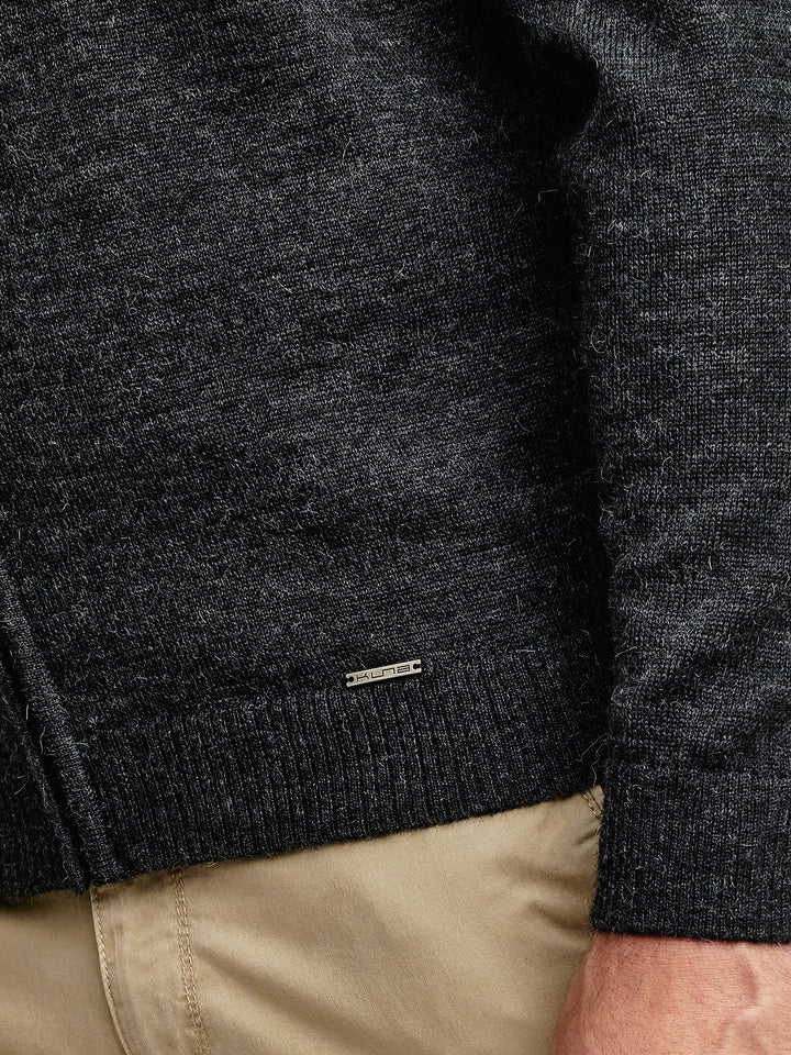 Cárdigan Andreas De Baby Alpaca Color Gris