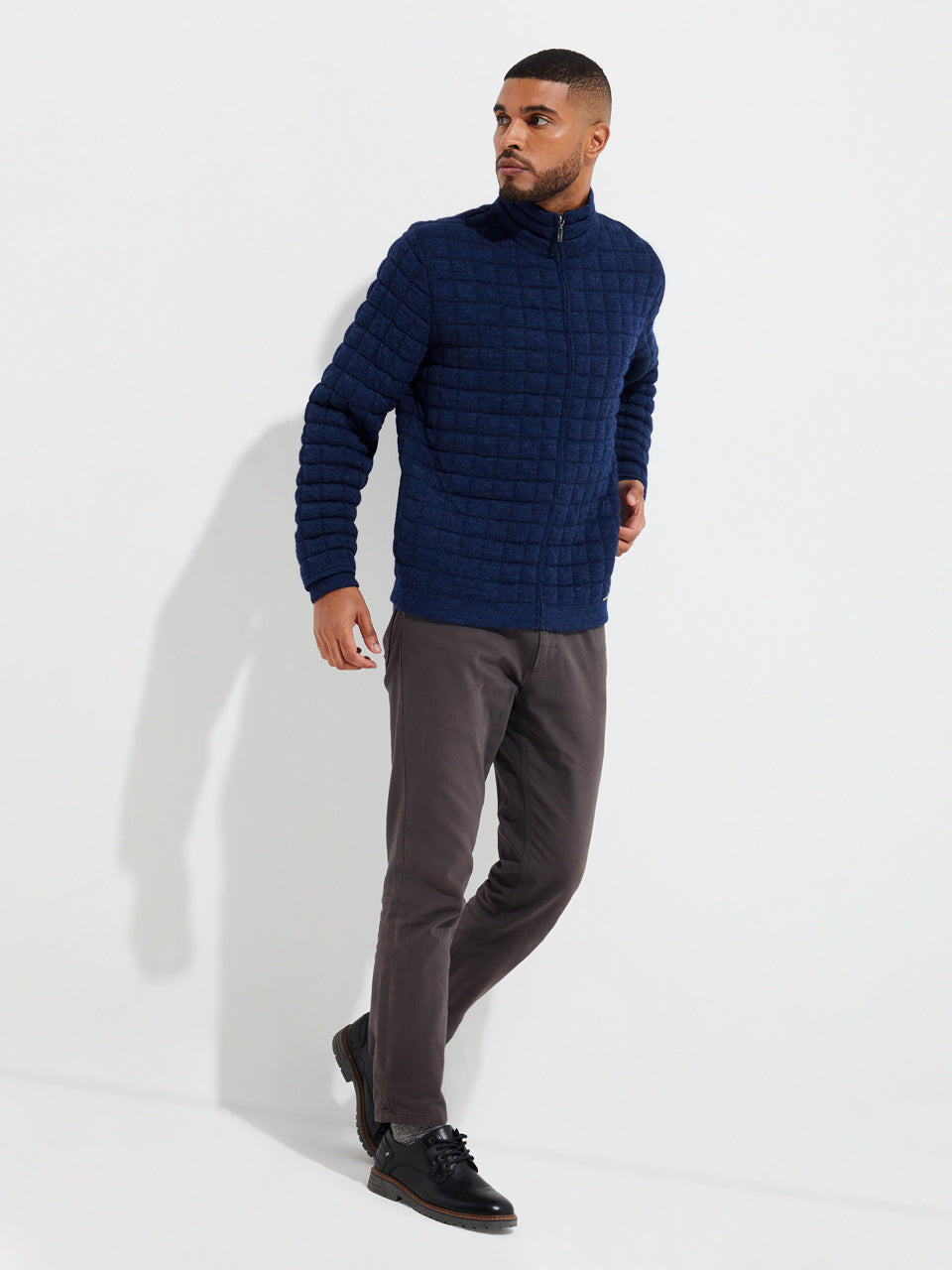 Usain Baby Alpaca Cardigan Blue