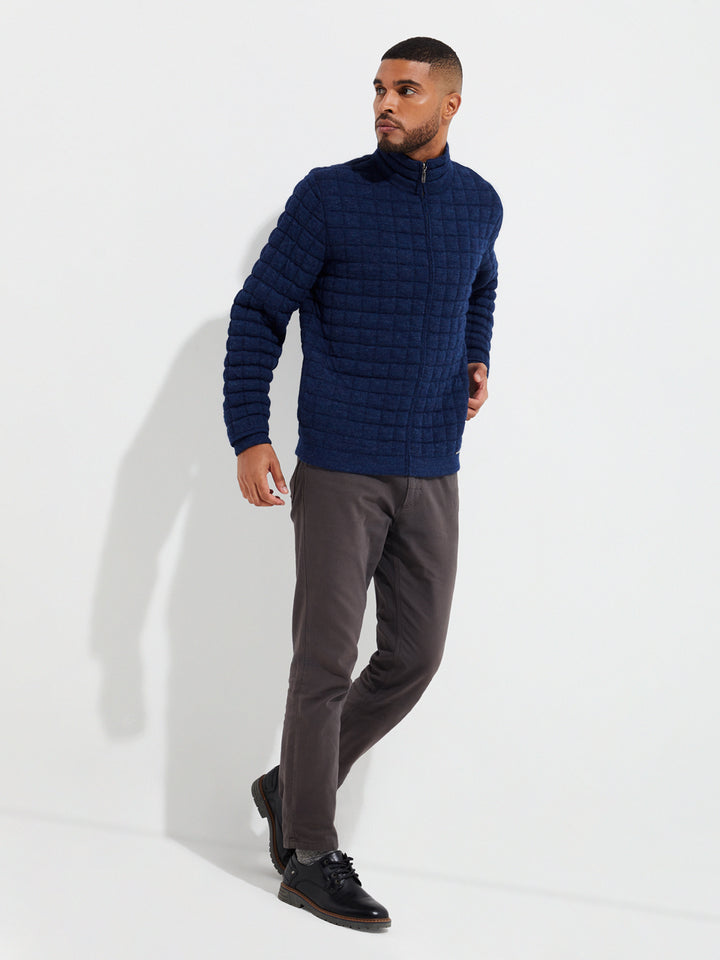 Usain Baby Alpaca Cardigan Blue