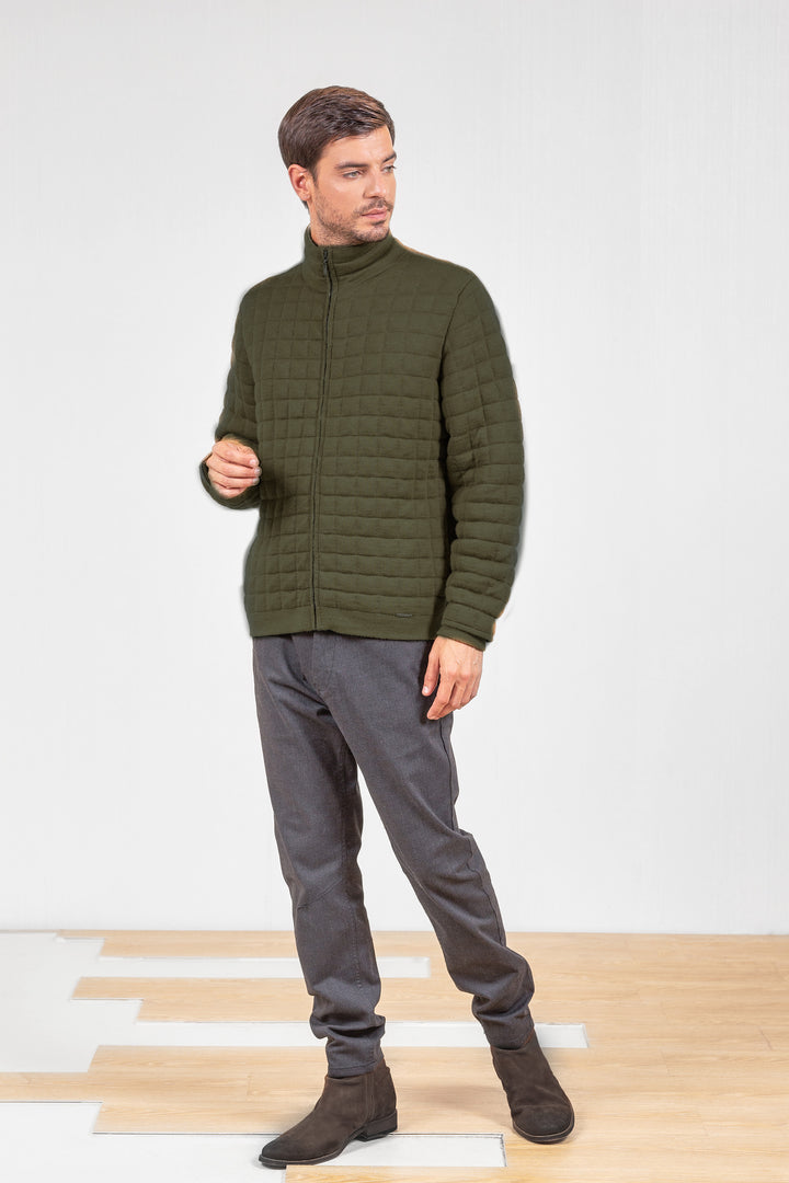 Usain Baby Alpaca Cardigan in Green
