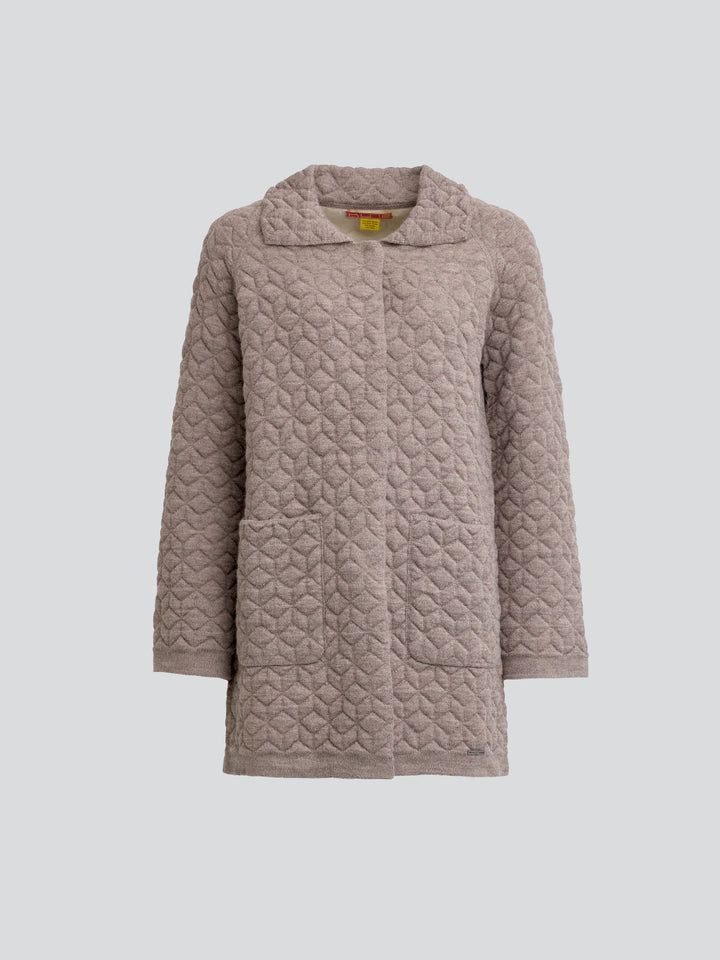 Yaneth Cardigan Made of Baby Alpaca in Beige