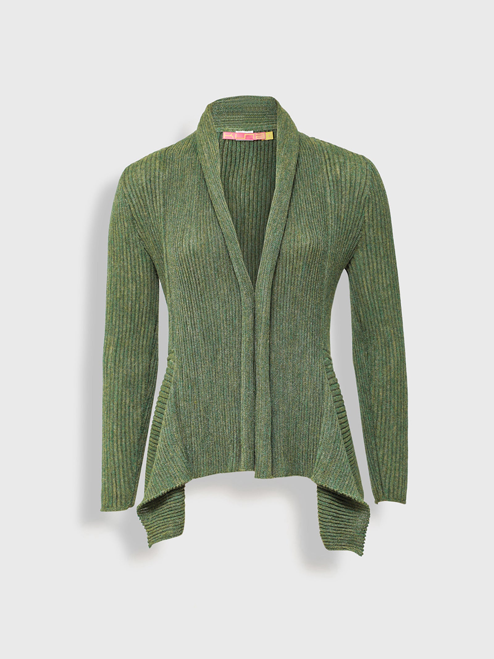 Yzzie Green Baby Alpaca Cardigan