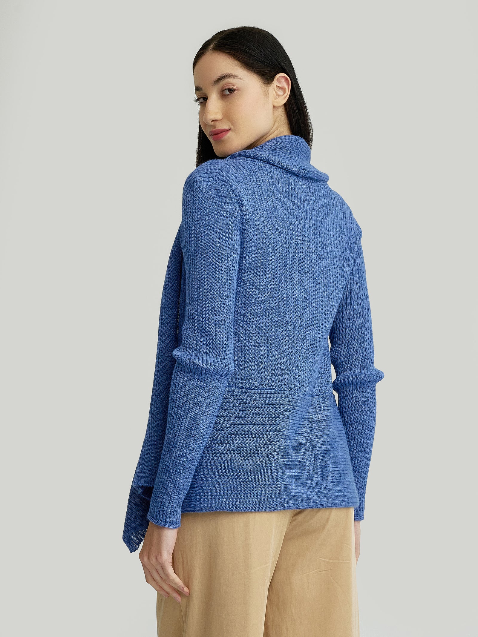 Yzzie Baby Alpaca Cardigan in Blue
