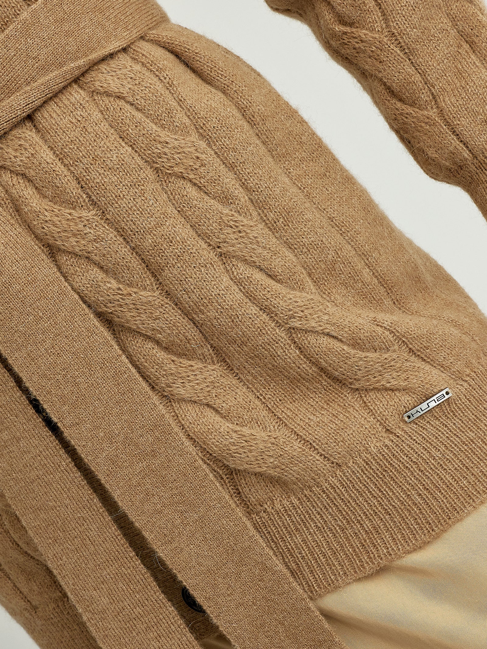 Yessica Baby Alpaca Cardigan Camel Color