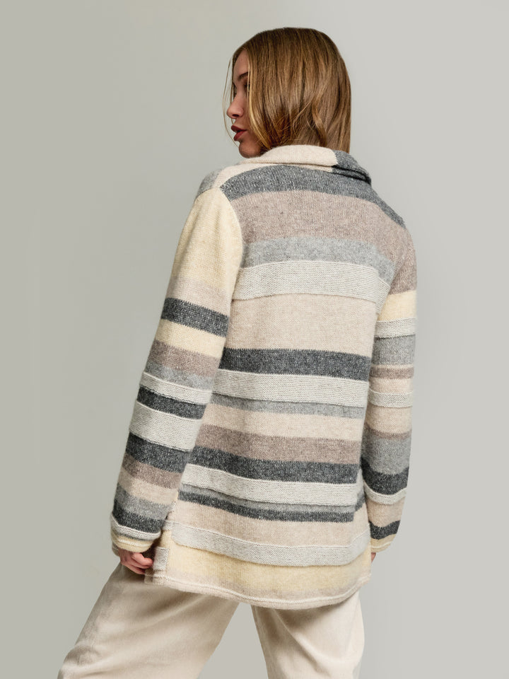 Yesterday Beige Baby Alpaca Cardigan