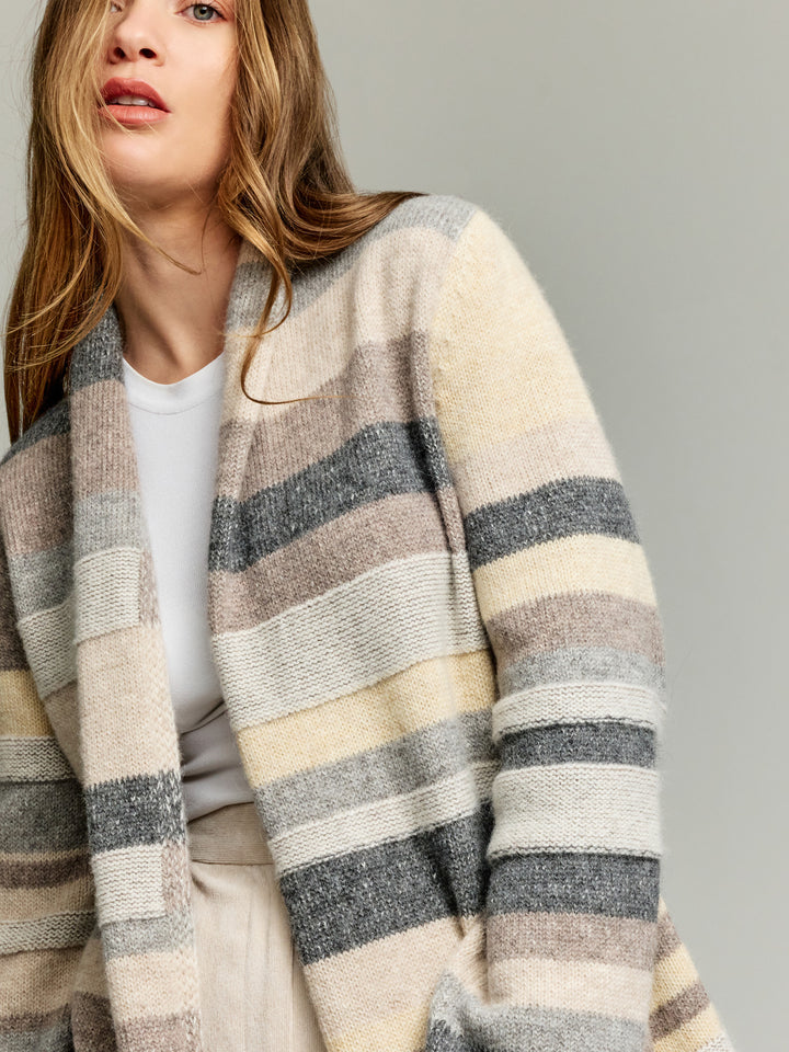 Yesterday Beige Baby Alpaca Cardigan