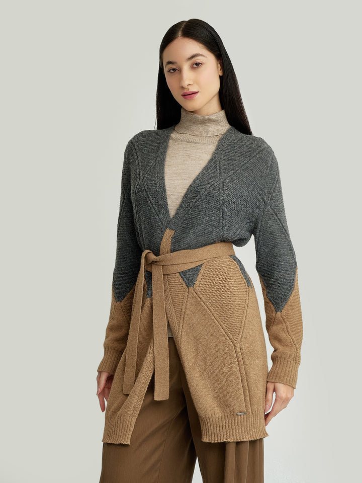 Yelissa Baby Alpaca Cardigan Camel Color