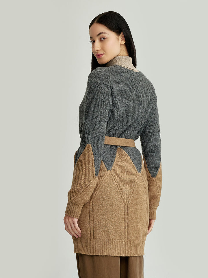 Yelissa Baby Alpaca Cardigan Camel Color