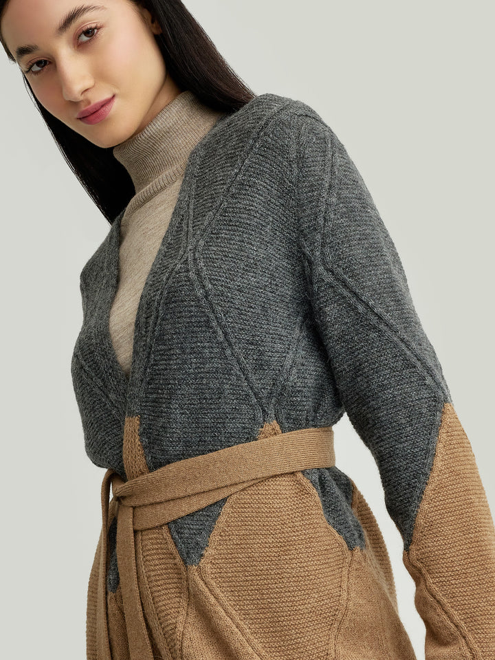 Yelissa Baby Alpaca Cardigan Camel Color