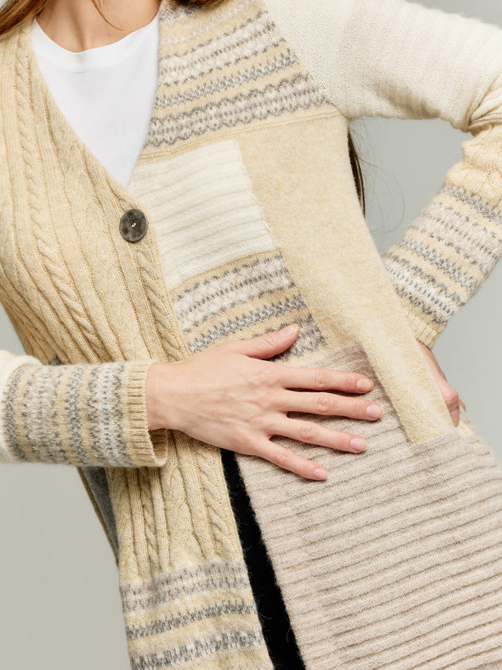 Ysadora Cardigan in Baby Alpaca in Beige