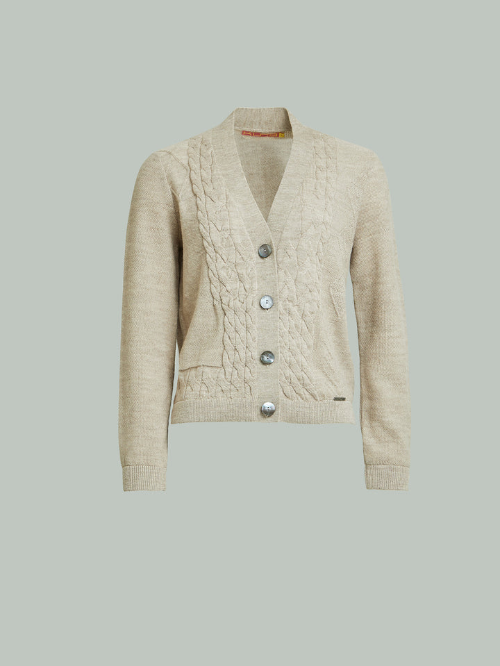 Yanina Cardigan Made From Baby Alpaca In Beige
