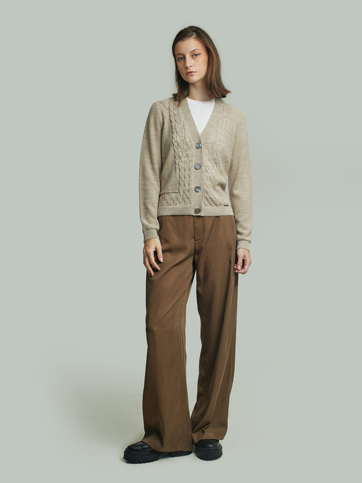 Yanina Cardigan Made From Baby Alpaca In Beige