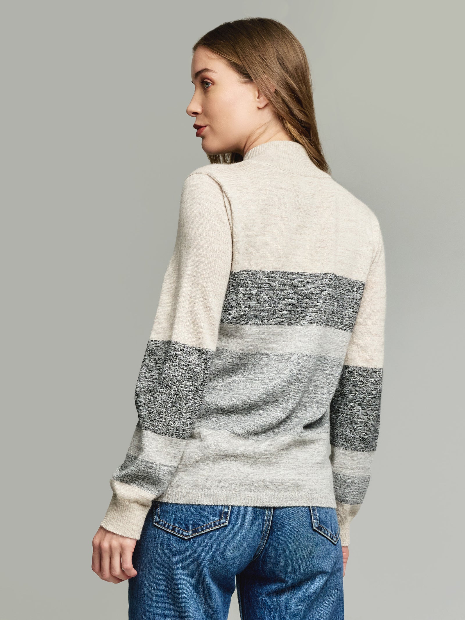 Yamelia Baby Alpaca Cardigan in Grey