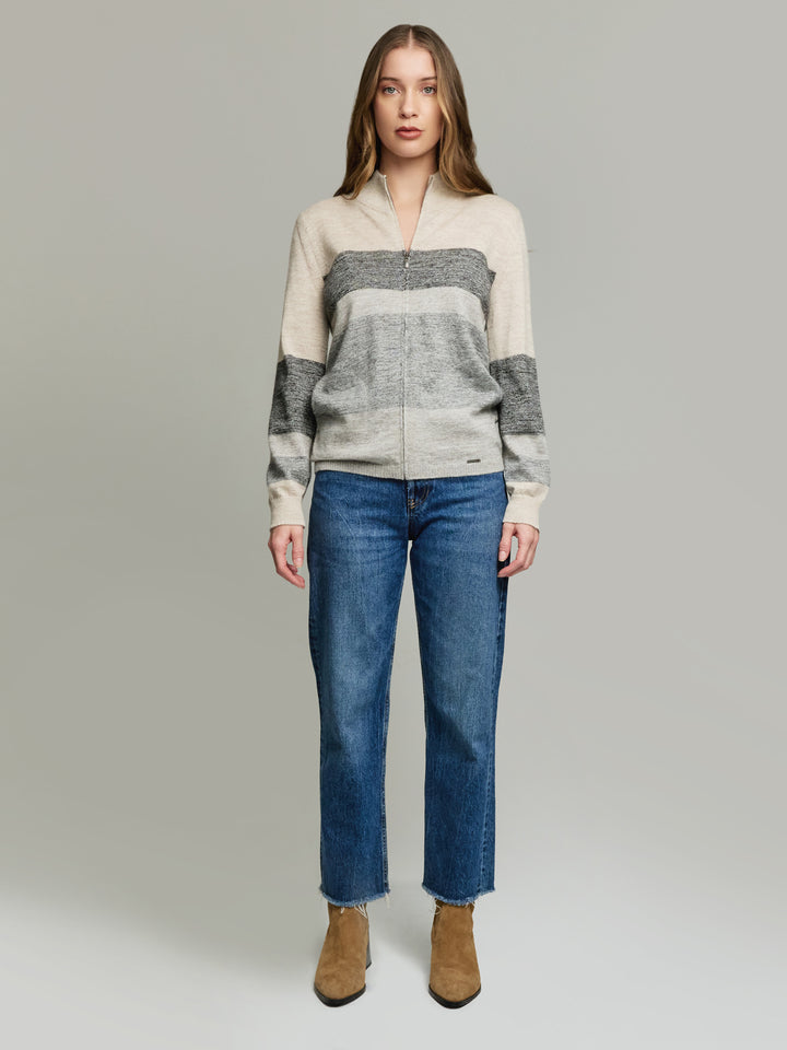 Yamelia Baby Alpaca Cardigan in Grey