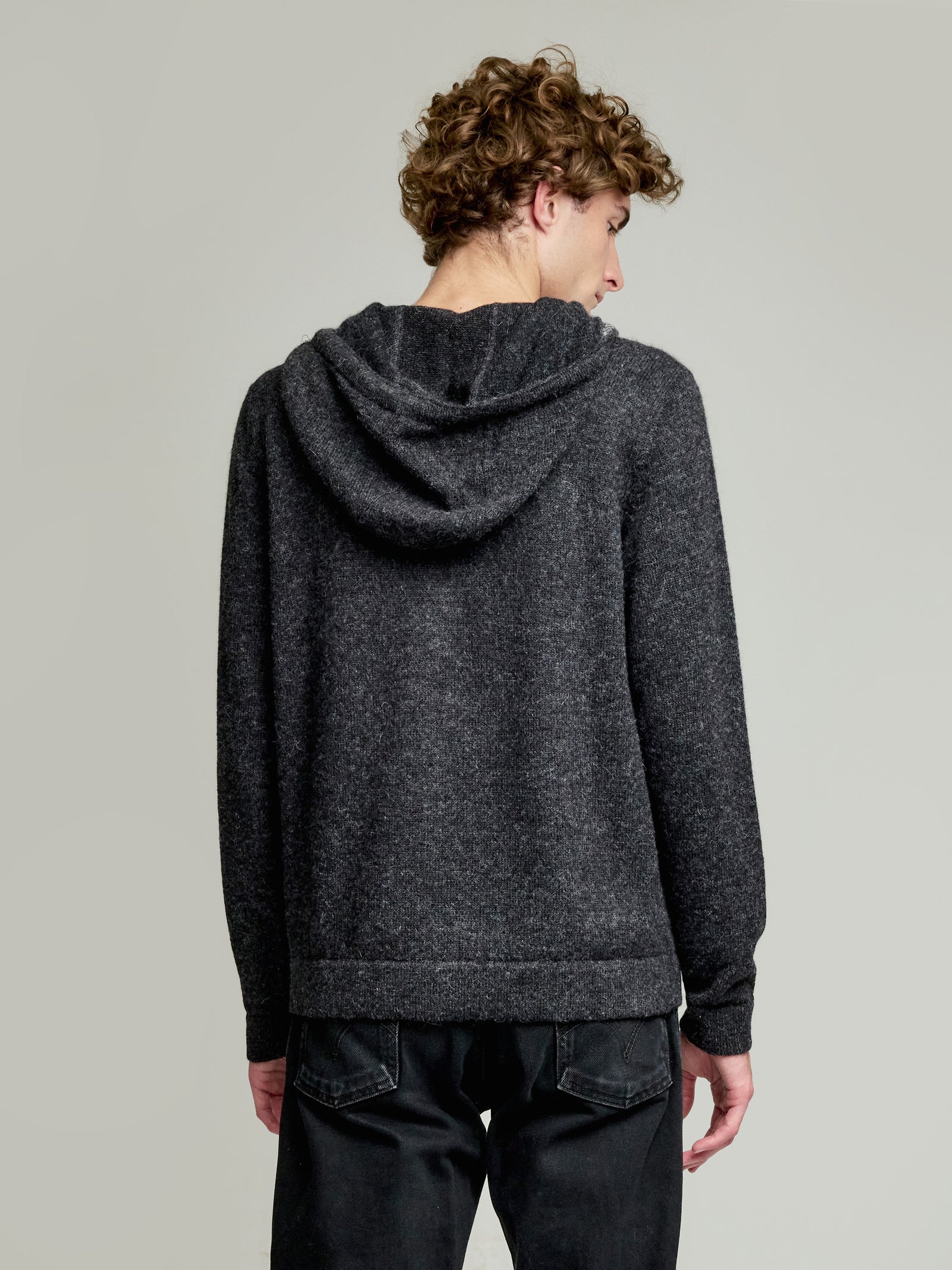 Yacomo Baby Alpaca Cardigan in Grey