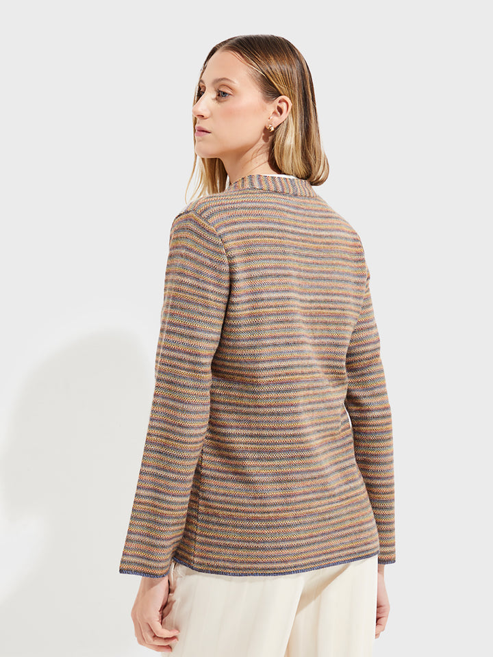 Yudith Baby Alpaca Cardigan in Brown