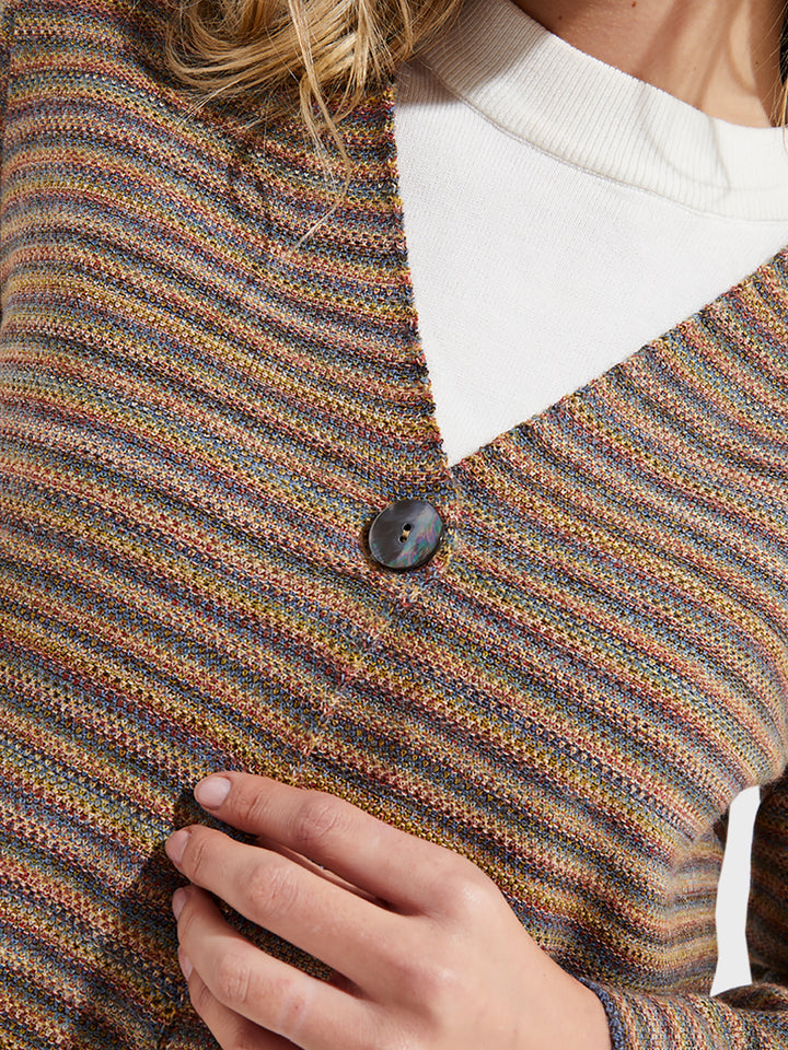 Yudith Baby Alpaca Cardigan in Brown
