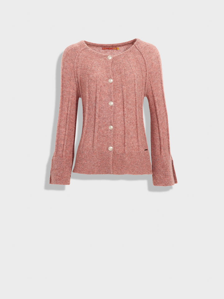 Cárdigan Zephir De Baby Alpaca Color Rosado