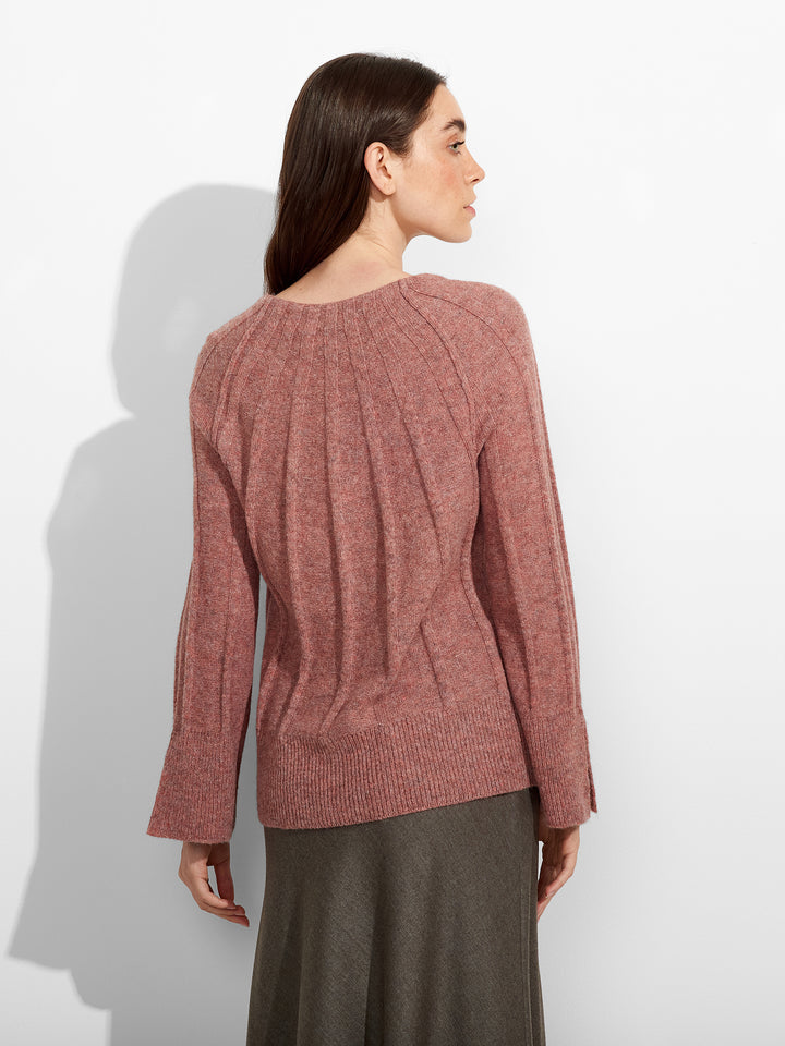 Cárdigan Zephir De Baby Alpaca Color Rosado
