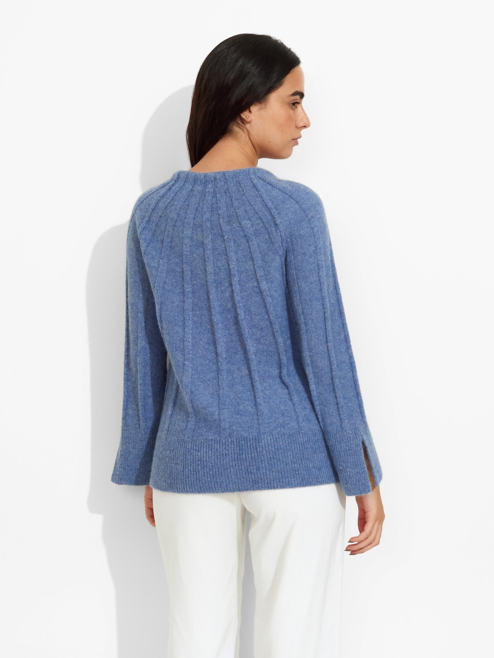 Cárdigan Zephir De Baby Alpaca Color Celeste