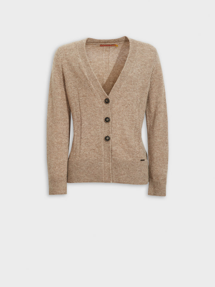 Zia Baby Alpaca Cardigan in Brown