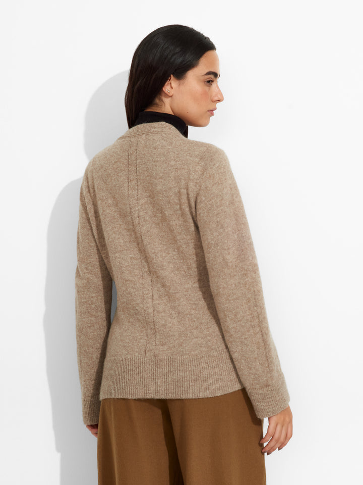Zia Baby Alpaca Cardigan in Brown