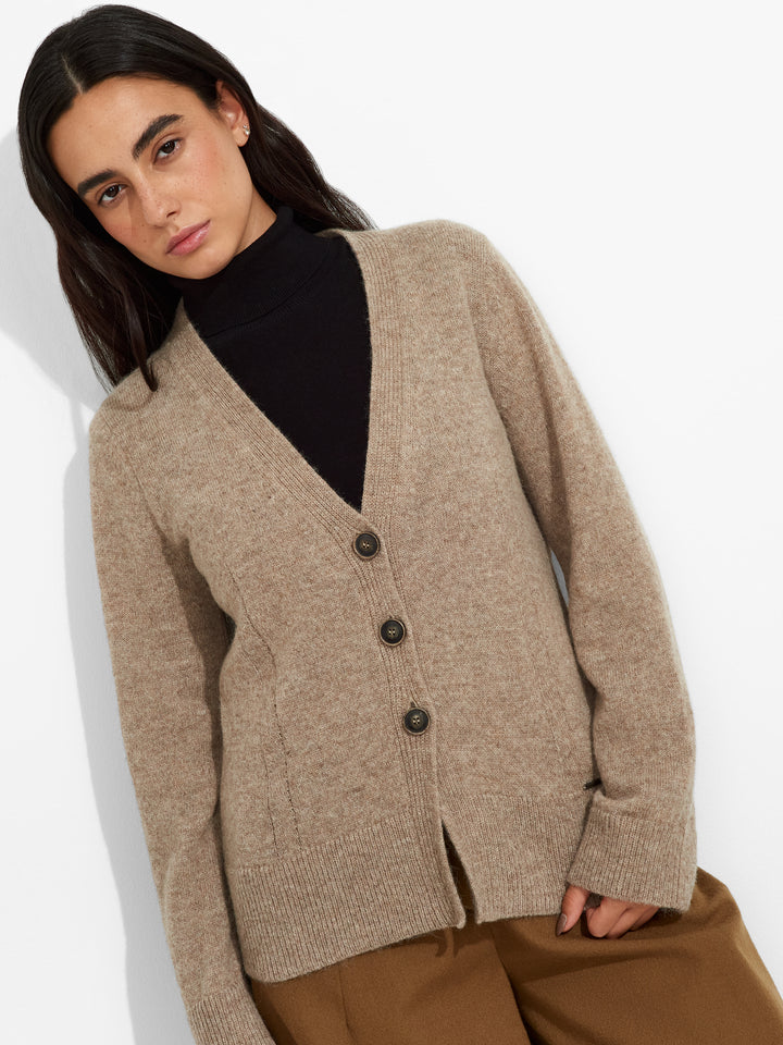 Zia Baby Alpaca Cardigan in Brown