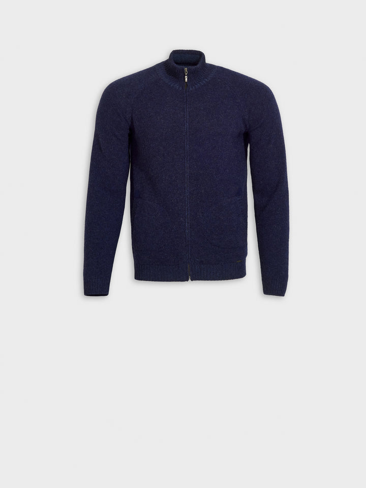Zerres Baby Alpaca Cardigan in Blue