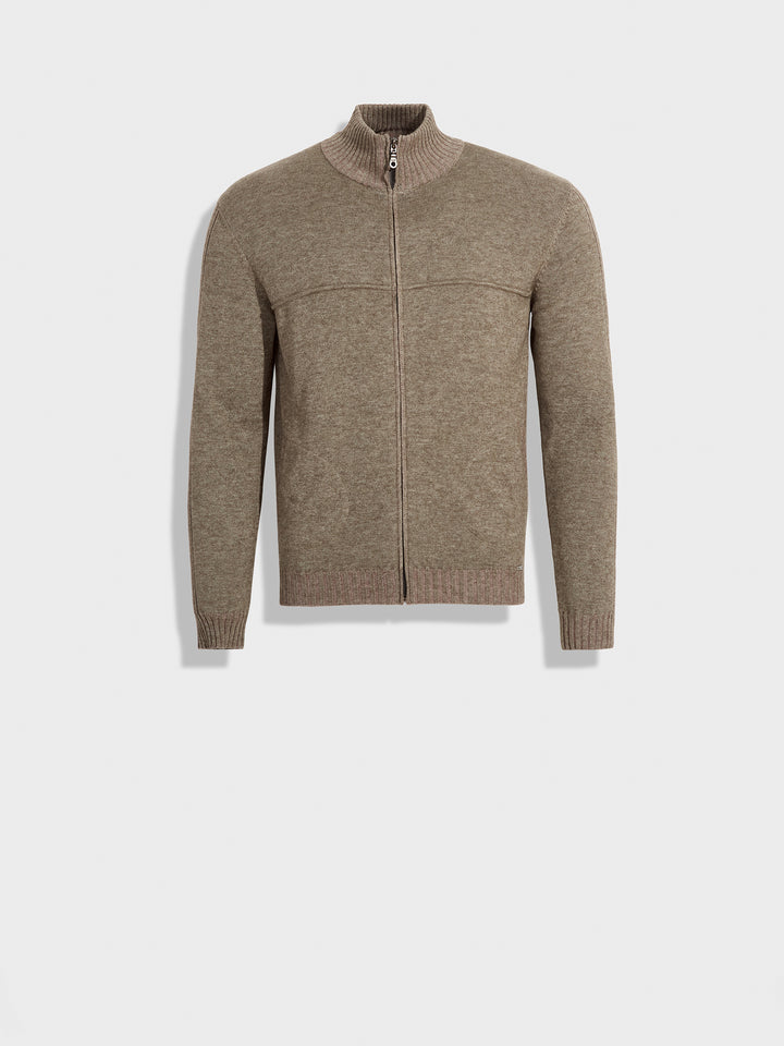 Cárdigan Zucchero De Algodón Color Beige