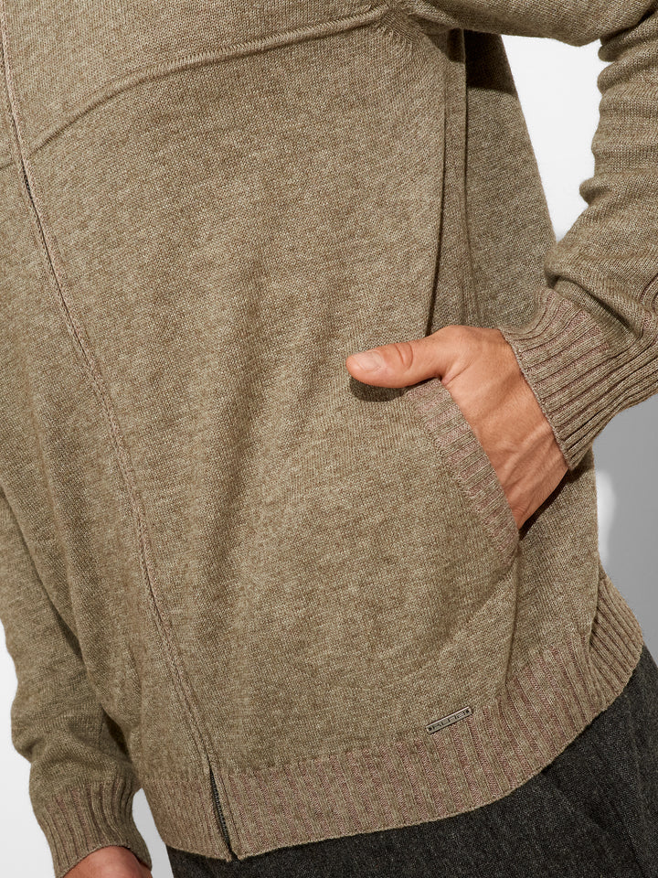 Cárdigan Zucchero De Algodón Color Beige