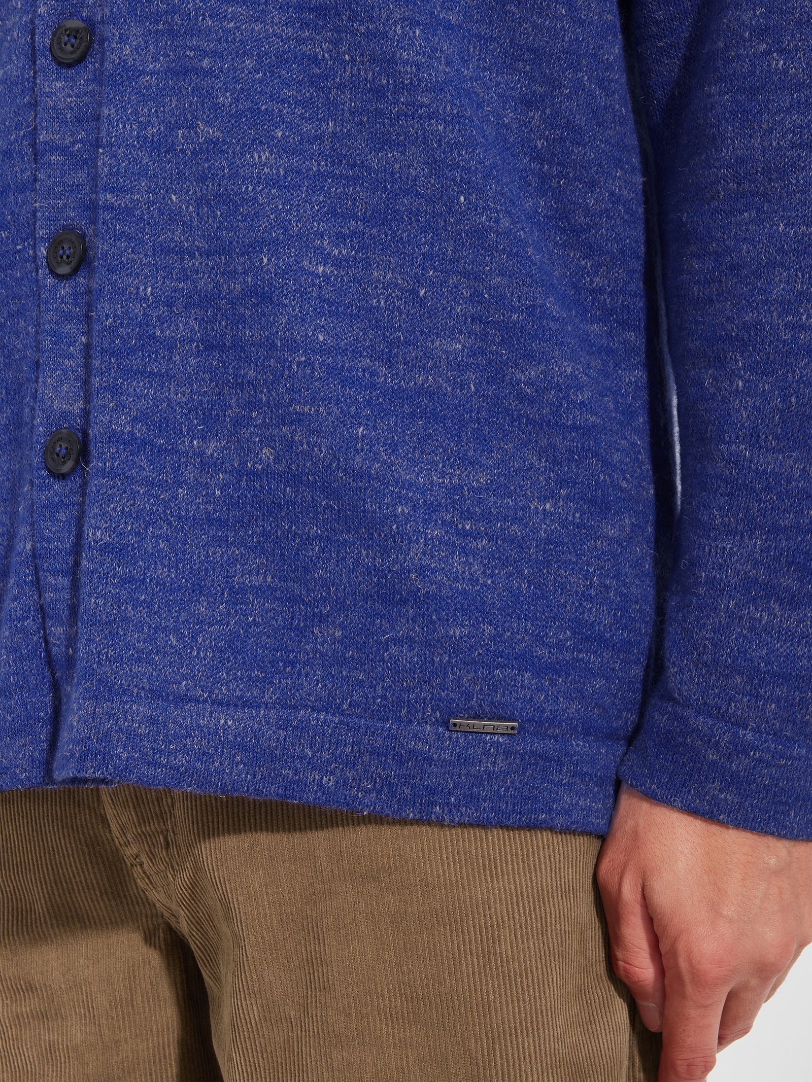 Zepp Cardigan in Baby Alpaca Color Purple