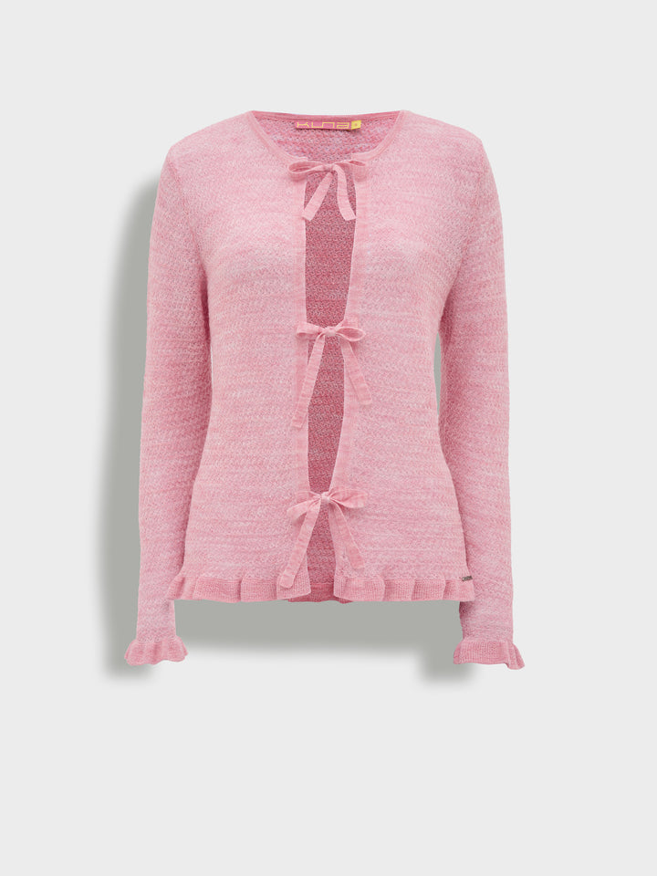 Zaeta Baby Alpaca Cardigan in Pink