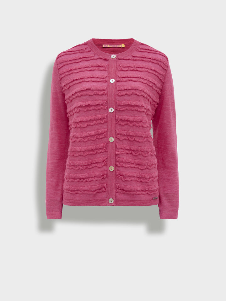 Fuchsia Zarina Baby Alpaca Cardigan