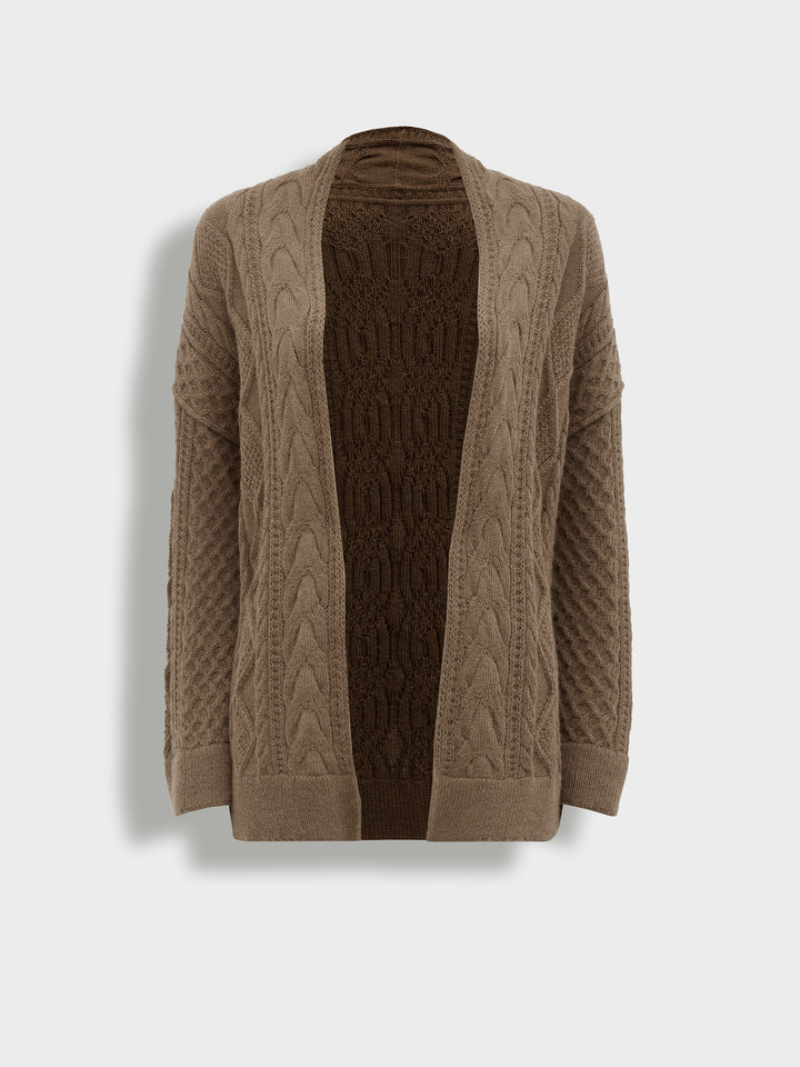 Bertha Camel Baby Alpaca Cardigan