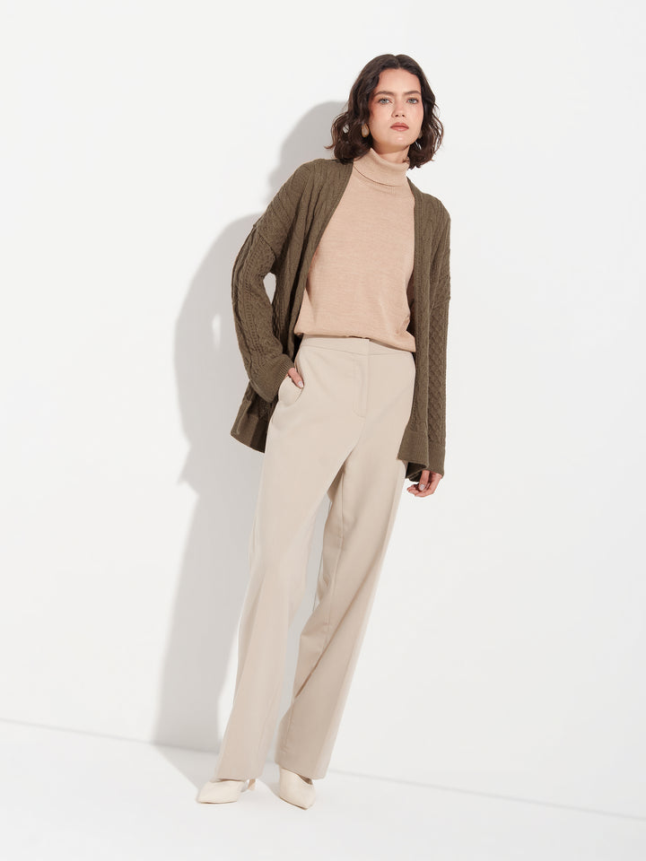 Bertha Camel Baby Alpaca Cardigan