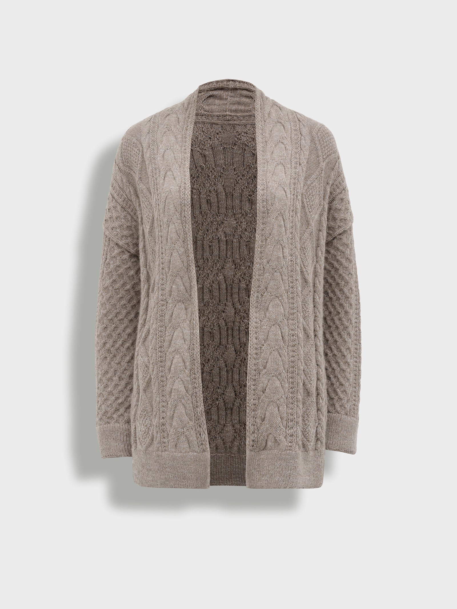 Cárdigan Bertha De Baby Alpaca Color Gris