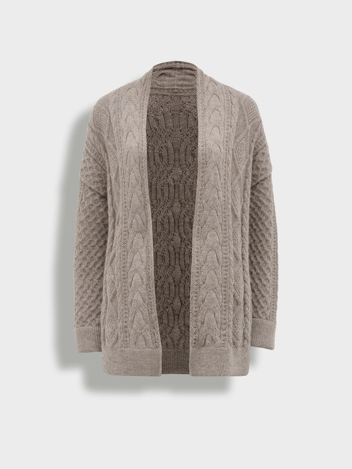 Bertha Baby Alpaca Cardigan in Gray