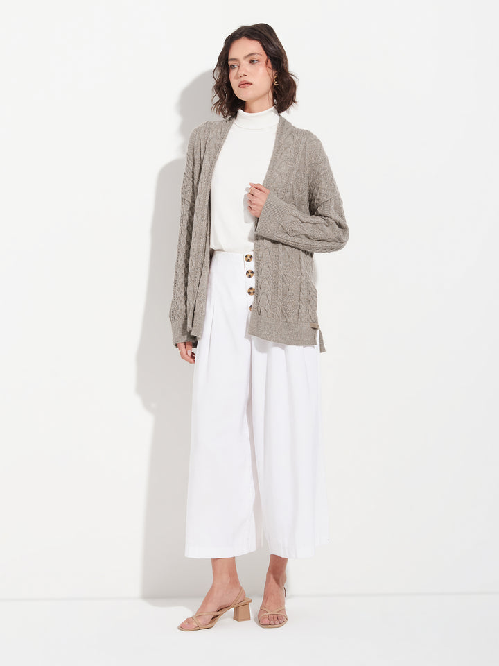 Bertha Baby Alpaca Cardigan in Gray