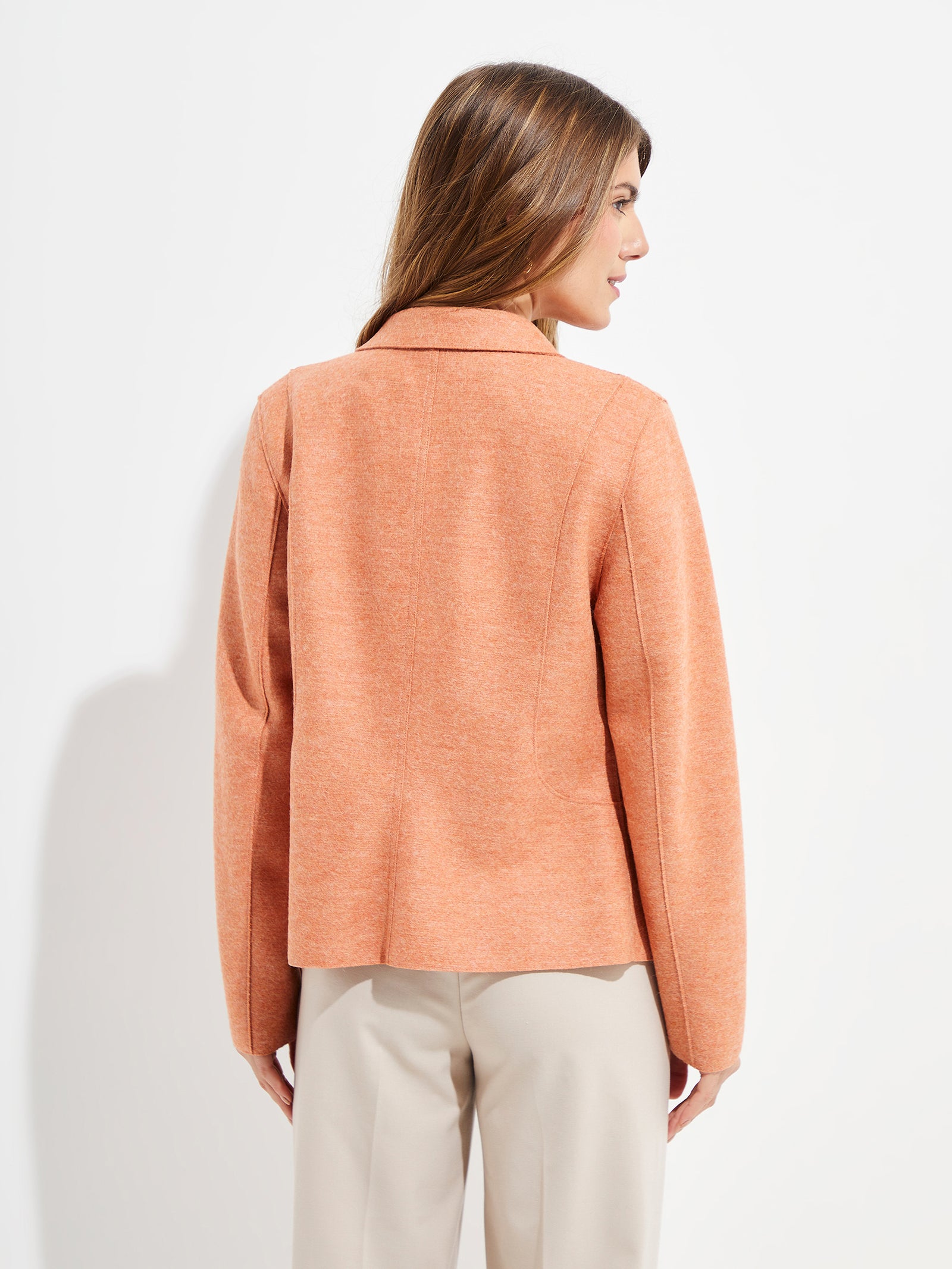 Saco Yzigoing De Alpaca Y Lana Color Naranja