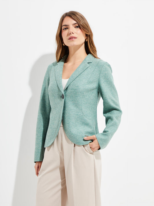 Yzigoing Alpaca and Wool Jacket in Green