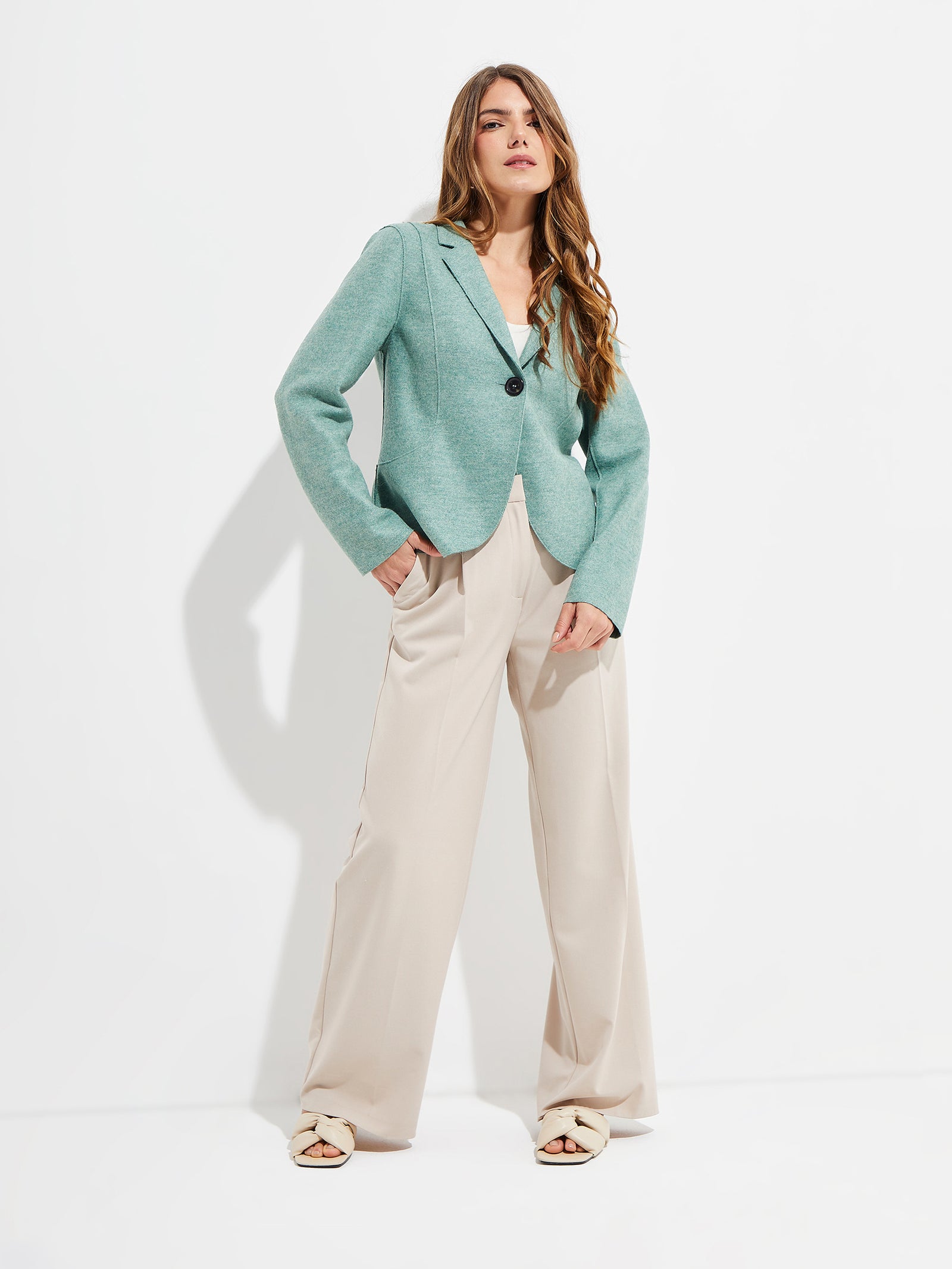 Saco Yzigoing De Alpaca Y Lana Color Verde