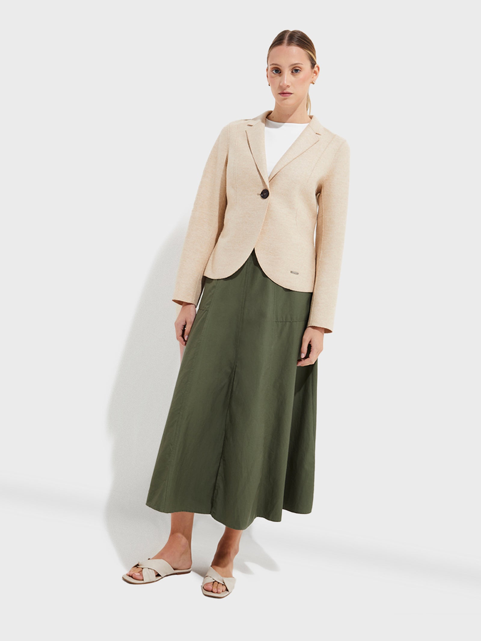 Saco Yzigoing De Alpaca Y Lana Color Beige