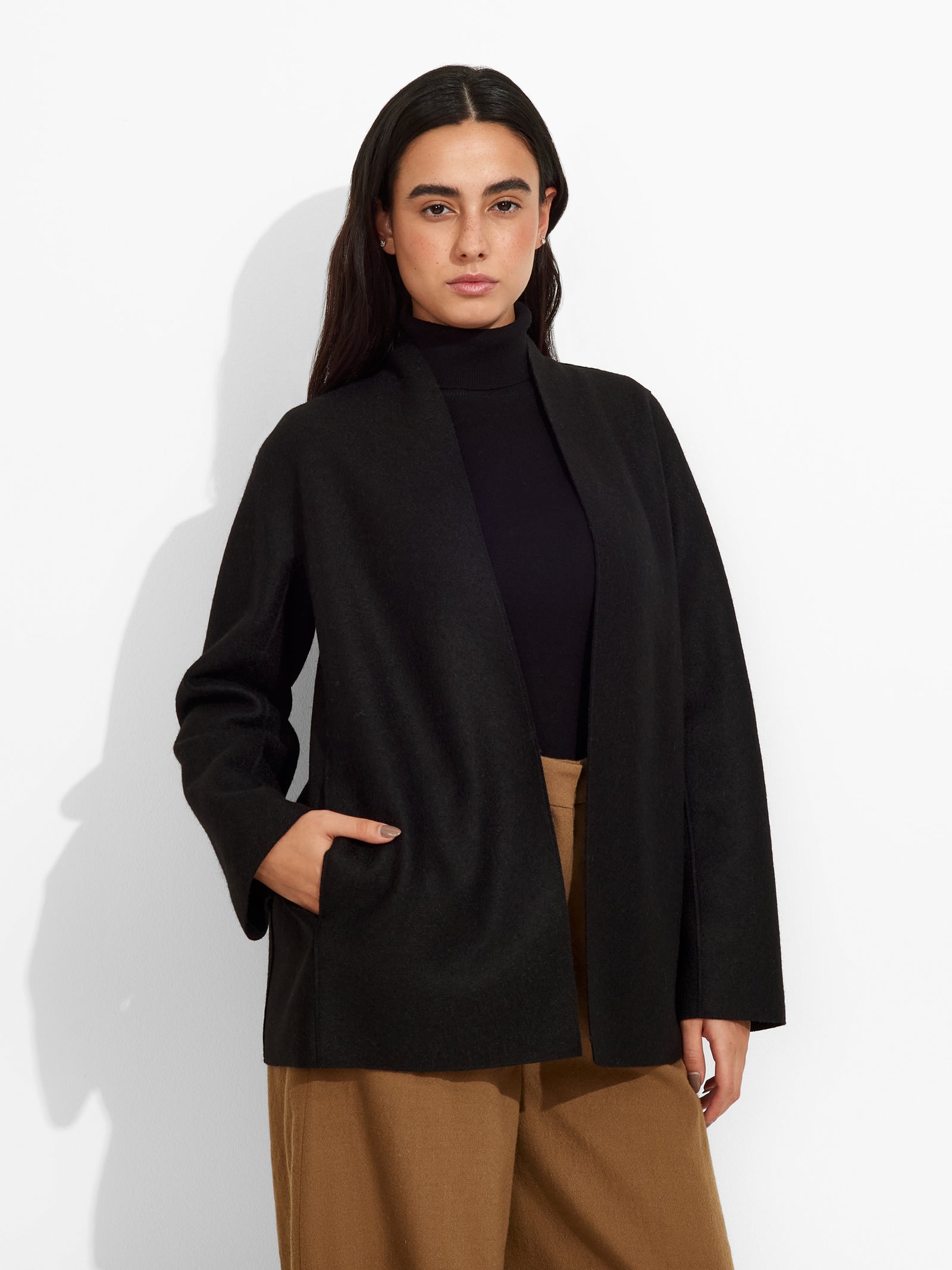 Black Zadig Alpaca Jacket