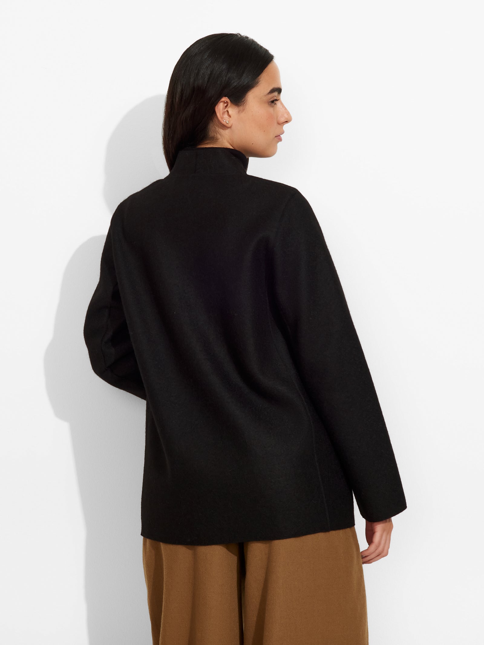 Black Zadig Alpaca Jacket