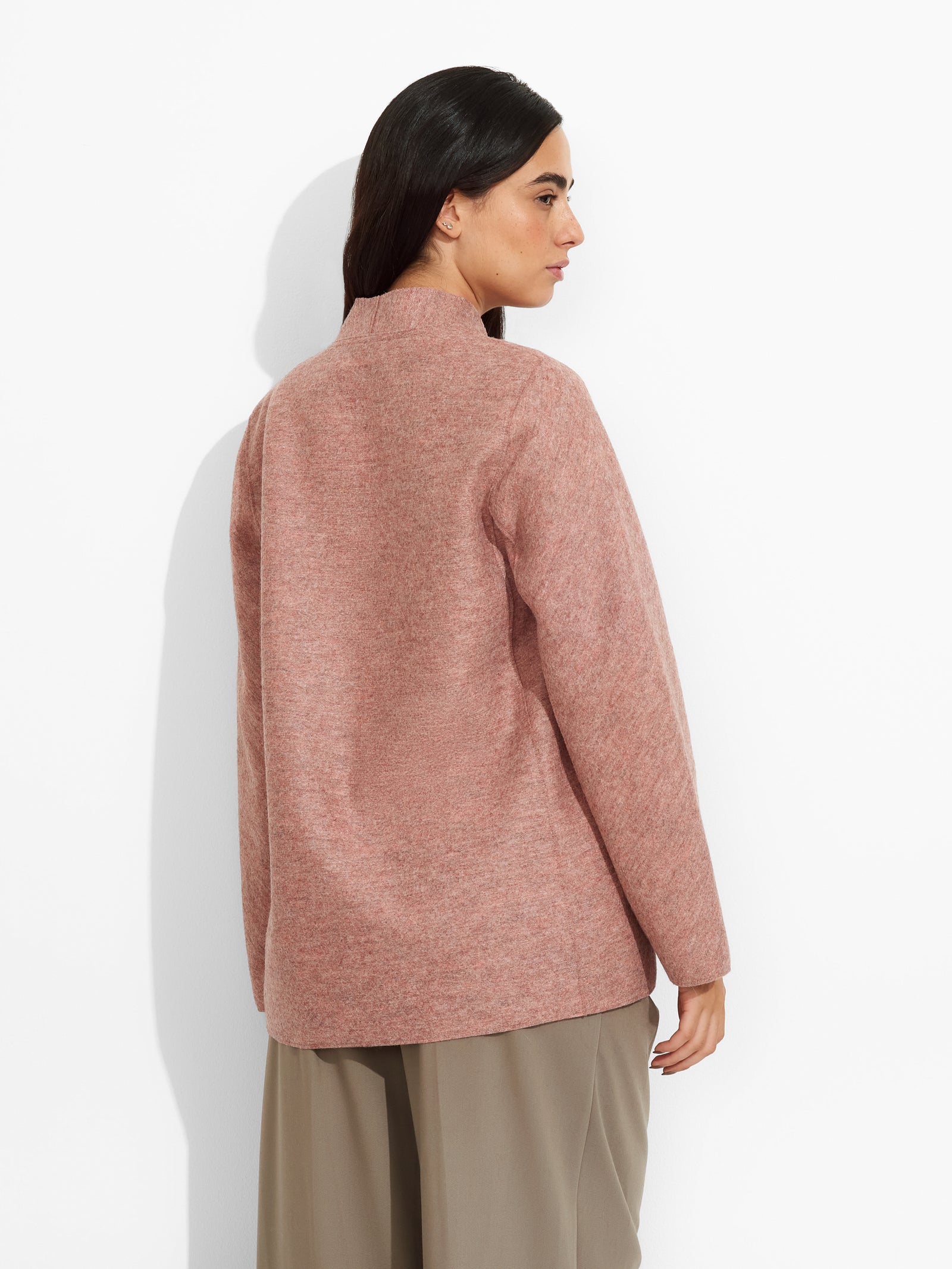 Saco Zadig De Alpaca Color Rosado