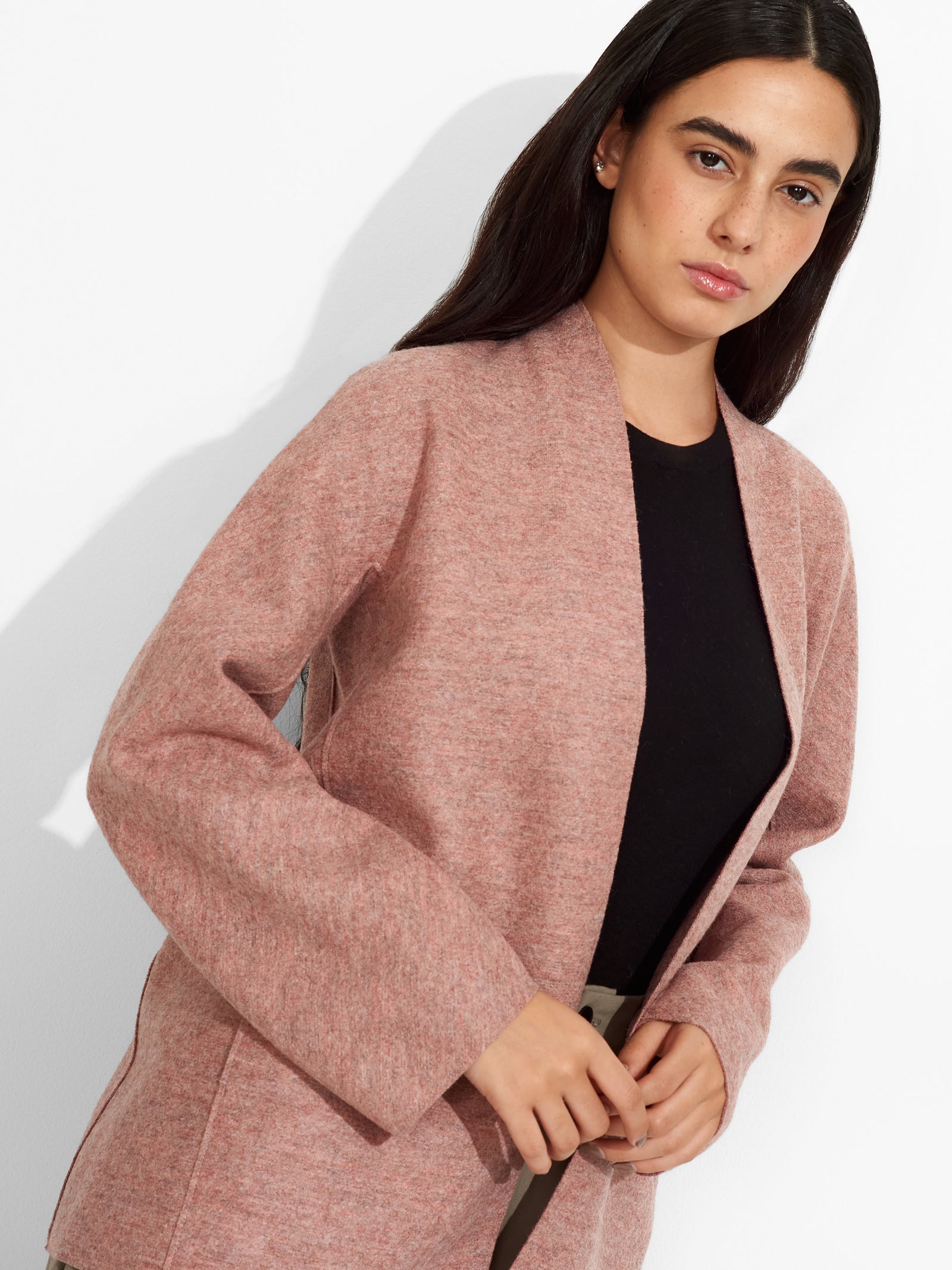 Saco Zadig De Alpaca Color Rosado