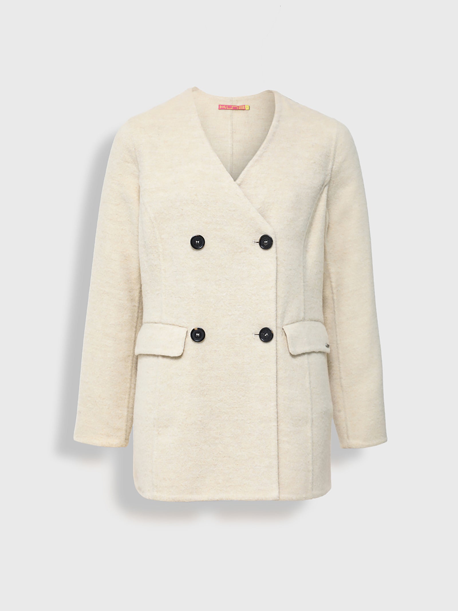 Saco Yvette De Baby Alpaca Y Lana Color Beige