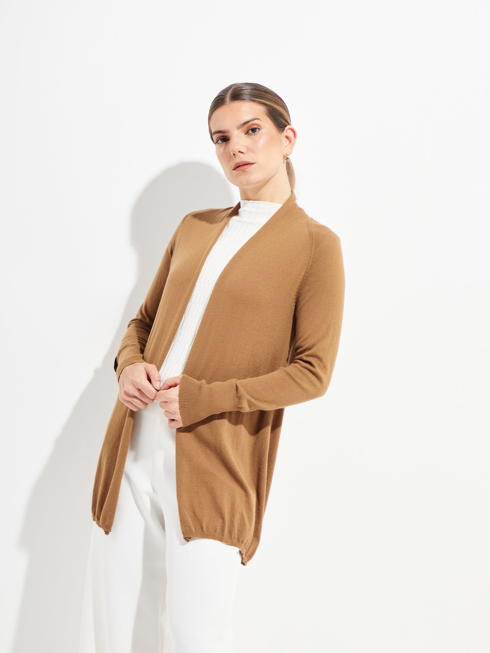 Kaysa Vicuña Cardigan Camel Color