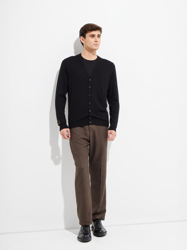 Cárdigan Bernard De Vicuña Color Negro